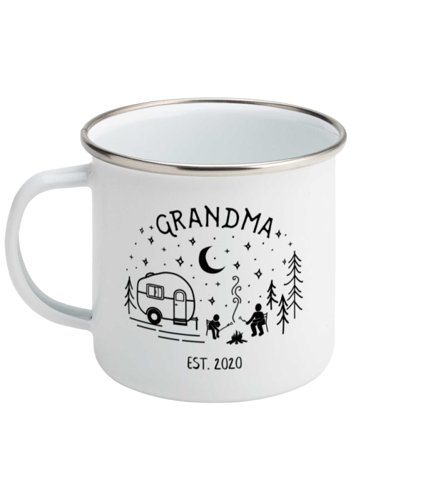 Grandma New Grandparents Personalised Enamel Mug