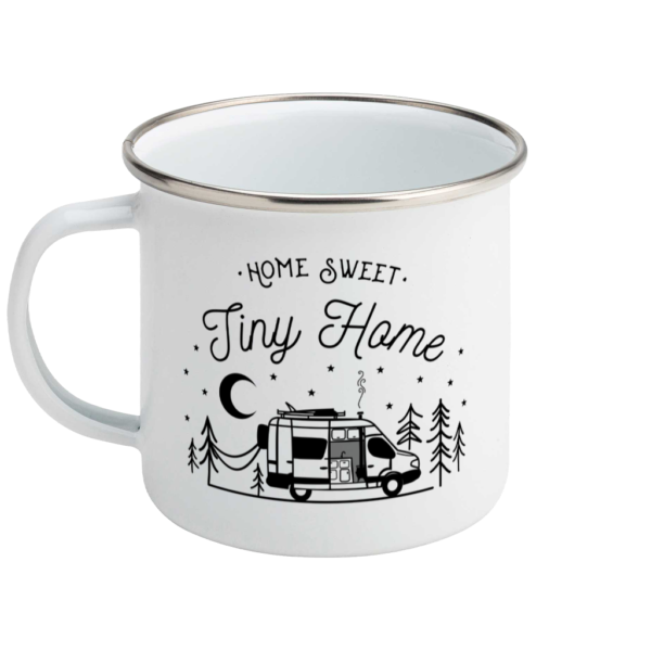 Thank you for your help assistant Petrify Home Is Where I Park It Vanlife Enamel Mug - Pine & Embers