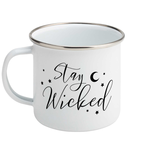Stay Wicked Halloween Enamel Mug