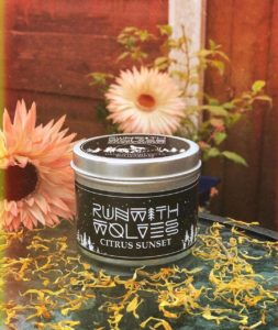 Run With Wolves Citrus Sunset Candle