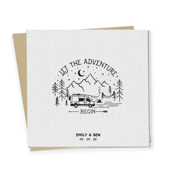 Let The Adventure Begin With Vanlife Card