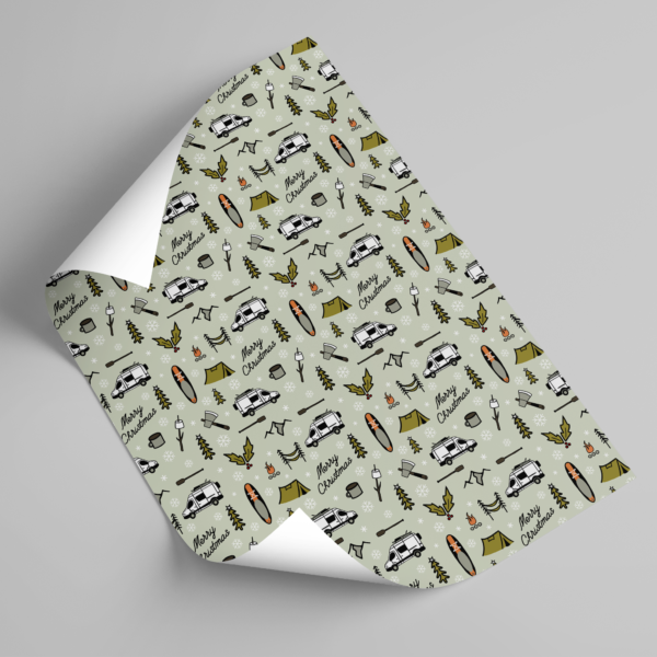 Campervan Adventure Christmas Wrapping Paper