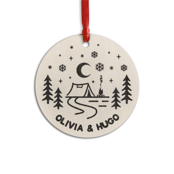 Personalised Camping Hanging Ornament