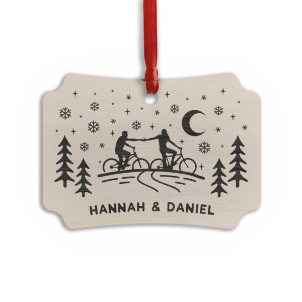 Personalised Cycling Hanging Ornament