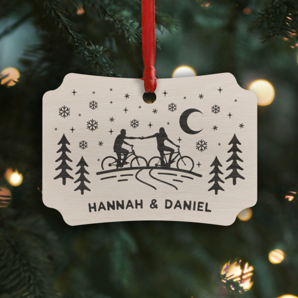 Personalised Cycling Hanging Ornament