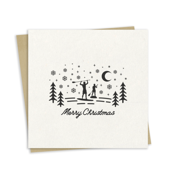 Personalised Stand-Up Paddleboarding Christmas Card